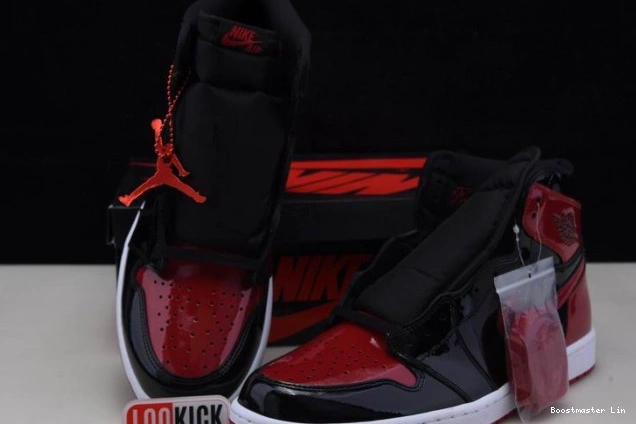 Bmlin Air High Patent Bred OG Jordan 1 555088-063 0724